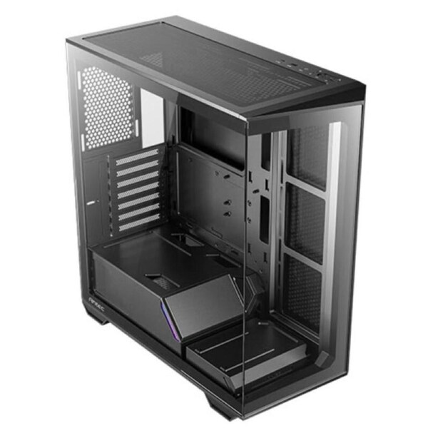 Antec C3 SI Seamless ATX, mATX, ITX, USB 3.0, Type-C 3.2, 4mm Tempered Glass - no Fans. Black Case. Easy install & configurations