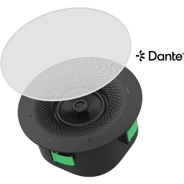 Yealink Ceiling Speaker CS10 Dante Edition, 2-Way Coaxial Dante Ceiling Loudspeaker for Exceptional Sound Quality