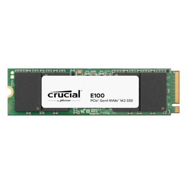 Crucial E100 1TB Gen4 NVMe SSD 5000/4500 MB/s R/W 80TBW 350K/460K IOPS 1M hrs MTTF M.2 PCIe4 3yrs ~Crucial P3