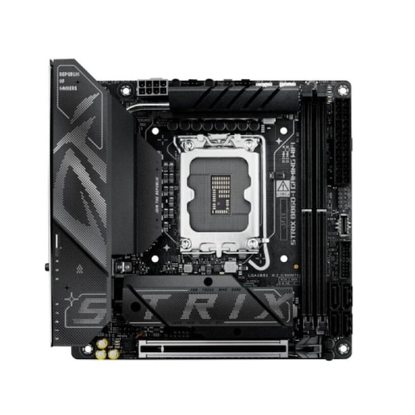 ASUS ROG STRIX B860-I GAMING WIFI LGA1851 Mini-ITX Motherboard 128GB, 2x DDR5, 1 x PCIe 5.0 x16 slots, 2 x M.2 slots, 4 x SATA