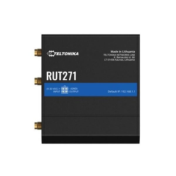 Teltonika RUT271 Redcap 5G Router, Instant LTE Failover, Backward Compatible with 4G LTE Cat 4, Low Latency, High Capacity, PSU included