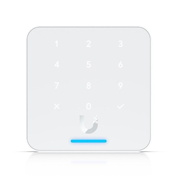 Ubiquit Reader Flex, White ,Third-generation NFC Card Reader With A Keypad & Apple Touch Pass Support, Outdoor IP55, Power via POE, 2Yr Warr
