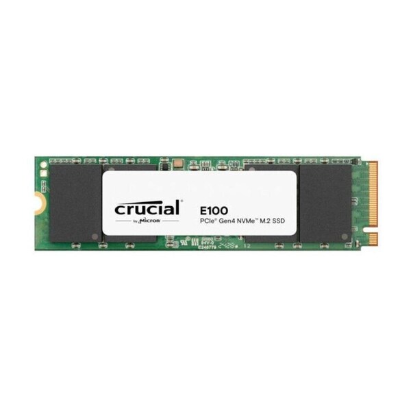 Crucial E100 480GB Gen4 NVMe SSD 4700/2500 MB/s R/W 100TBW 350K/460K IOPS 1.5M hrs MTTF M.2 PCIe4 3yrs <500GB ~Crucial P3