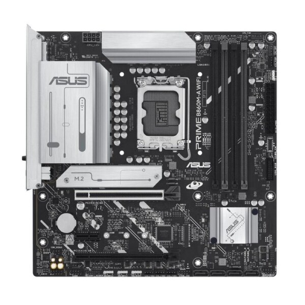 ASUS PRIME B860M-A WIFI-CSM Micro-ATX Motherboard 256GB, 4x DDR5, 1 x PCIe 5.0, 2 x M.2 slots, 4 x SATA, WiFi 6E, 1 x HDMI, 2 x DP