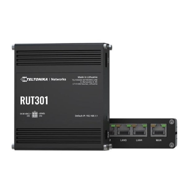 Teltonika RUT301 Industrial Ethernet Router, Rugged Industrial Ethernet ...