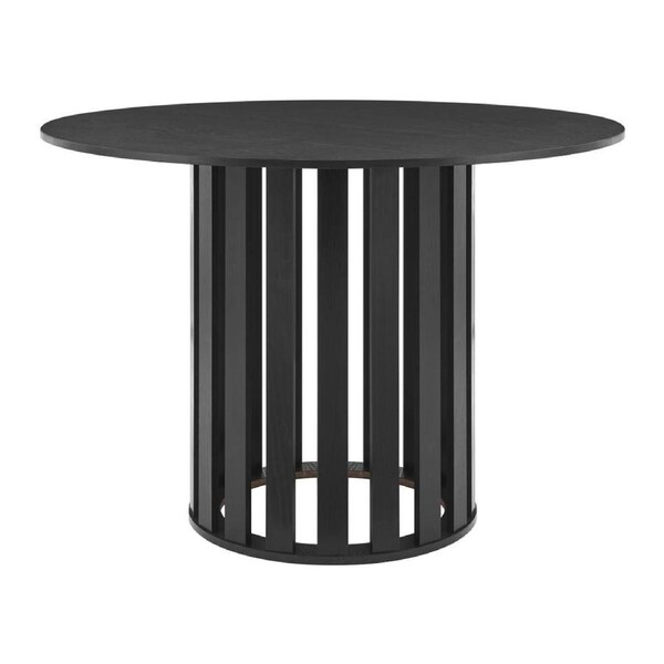 Celia Dining Table Round 110cm Black