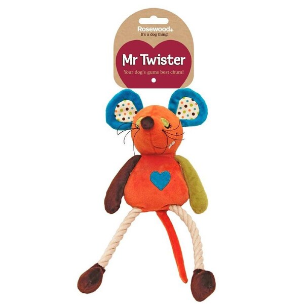 Rosewood 36cm Millie Mouse Plush Pet Dog Interactive Fun Play Toy w/ Squeaker