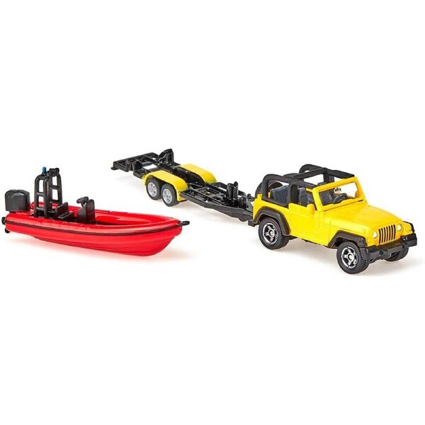 Siku Diecast Jeep w/ Boat Camping/Outdoor Kids Fun Play 167mm Vehicle Toy 3y+