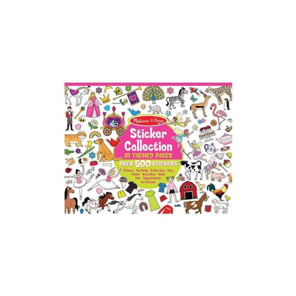 Melissa & Doug Sticker Collection Pink Kids/Childrens Interactive Toy 3+