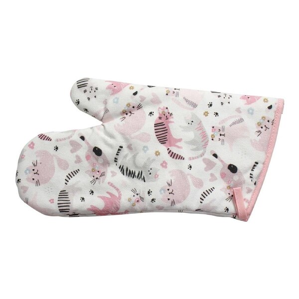 Cotton 32cm Oven Mitt Kitchen Cooking/Baking Heat Protector Potholder Glove Cats