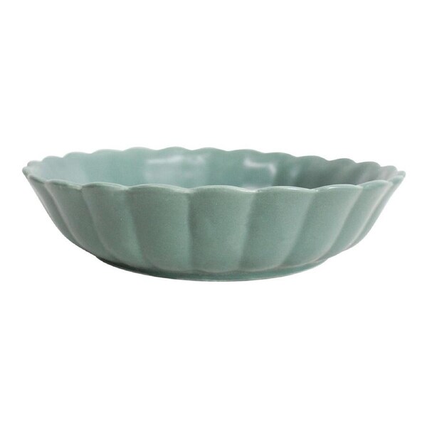 Belle Bayleaf 21.5cm Ceramic Coupe Food Dish Bowl Round Serving Tableware Green