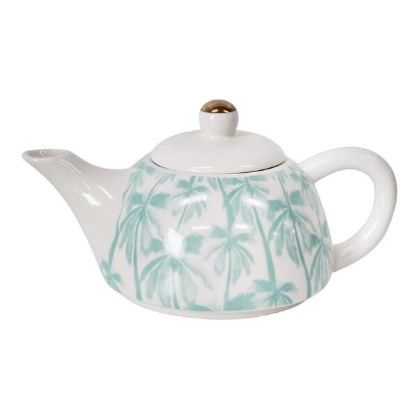 Palm Marine 19.5cm Teapot Porcelain Decorative Brewing Container Pot w/ Handle