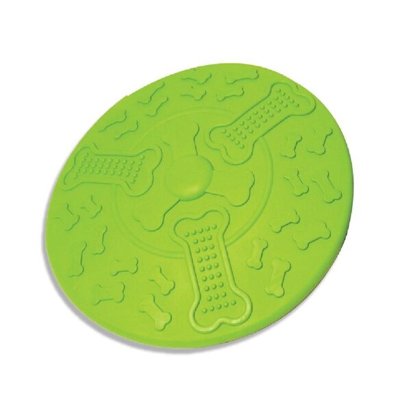 Rosewood Cyber Rubber 21.6cm Flying Saucer Pet Dog Outdoor Toy Large Assorted