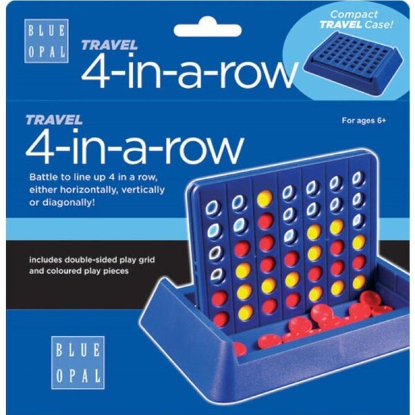 Four in a Row Travel - Blue Box (Blue Opal)