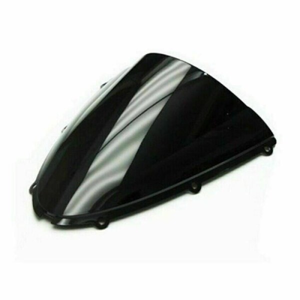 TDR Tinted Black Windshield Windscreen Shadow for Kawasaki Ninja ZX6R 2007 2008 ABS Plastic Pre-Drilled Holes Aftermarket Modified Use Durable Motorcycle Screen