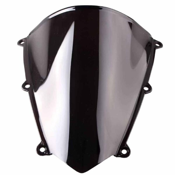 TDR Black ABS Plastic Motorcycle Windshield Windscreen Honda CBR600RR CBR 600 RR F5 2007 2008 2009 2010 2011 2012 Aftermarket Screen Replacement Part Pre-Drilled Holes Durable Impact Modified Acrylic