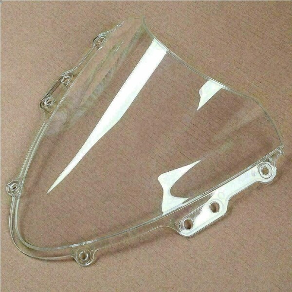 TDR Clear Transparent Windscreen Windshield for Suzuki GSXR600 GSXR750 2004 2005, ABS Plastic, Heat Cold Wear Resistant, Accurate Fitment, Easy to Install