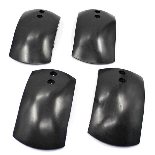 TDR 4pcs Black Plastic Mudguard Fender Set For 43cc 47cc 49cc Mini Pocket Quad Bike ATV Dirt Pit 4 Wheeler Front Rear Covers For Kids Off-Road Buggy Replacement Guard Panels