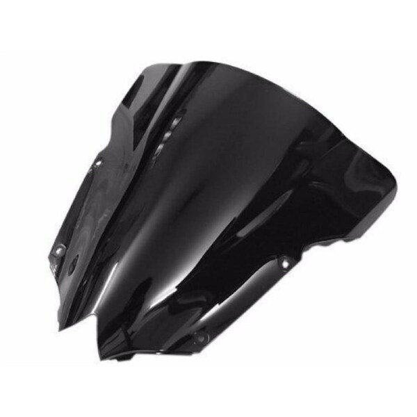 TDR Black Windshield Windscreen Yamaha YZF R6 2008 2009 ABS Plastic Screen Motorcycle Fairing Shield Replacement Part Aftermarket Accessory Mounting Hardware Fitment