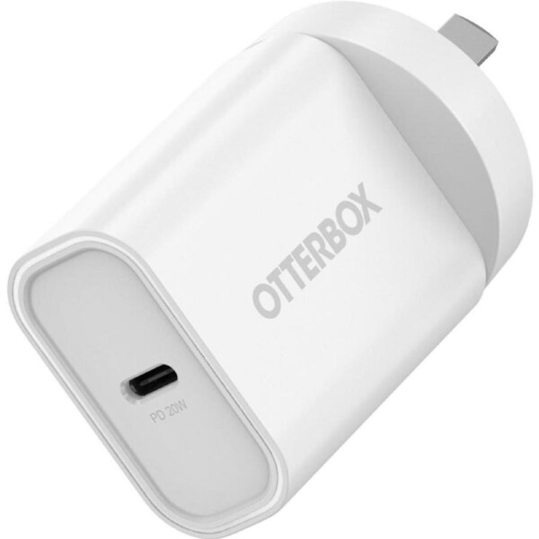 OtterBox 20W Wall Charger With USB-C and Power Delivery White [78-81352]