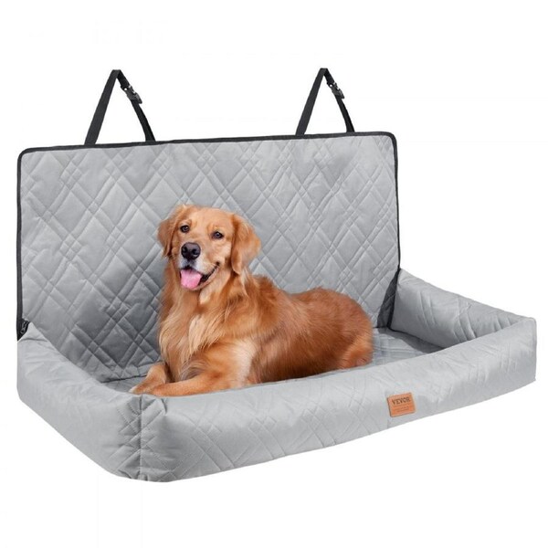 Dog Booster Car Seat Pet Car Seat for Medium Large Dog up to 45.4 kg Gray