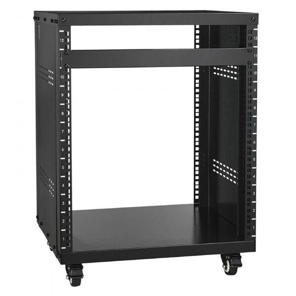 12U AV Rack Stand 226.8 kg Capacity Network Stereo Recording Studio Rack