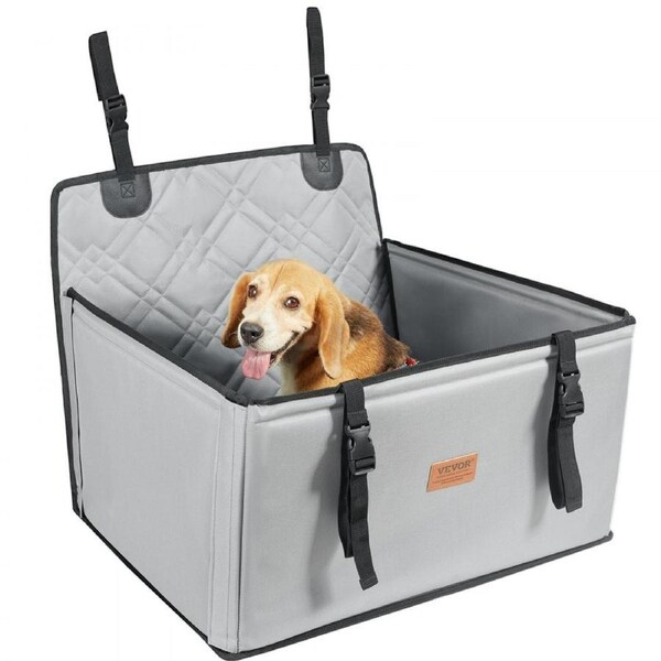 Dog Booster Car Seat Pet Car Seat for S M L Dogs up to 18.1 kg Gray