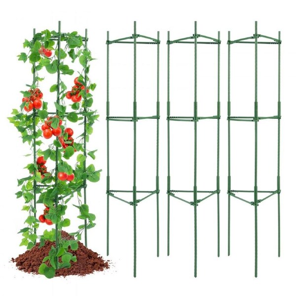 4 Packs Tomato Cages for Garden 1620 mm Tomato Plant Stakes Support Cage