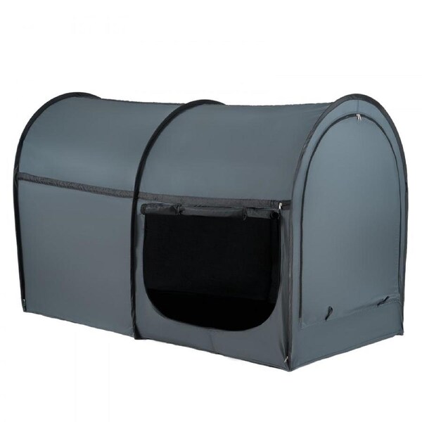 4 Doors Bed Tent Breathable Tent Light Blackout with 7 mm Fiber Poles