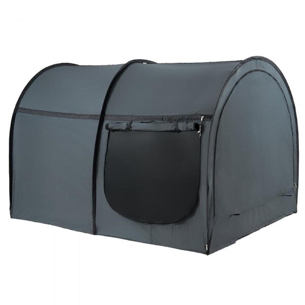 4 Doors Bed Tent Breathable Tent Light Blackout with 7 mm Fiber Poles