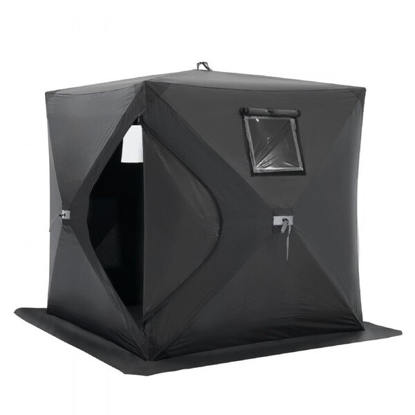 1-2 Person Ourdoor Portable Ice Shelter Pop-Up Ice Fishing Shanty Tent