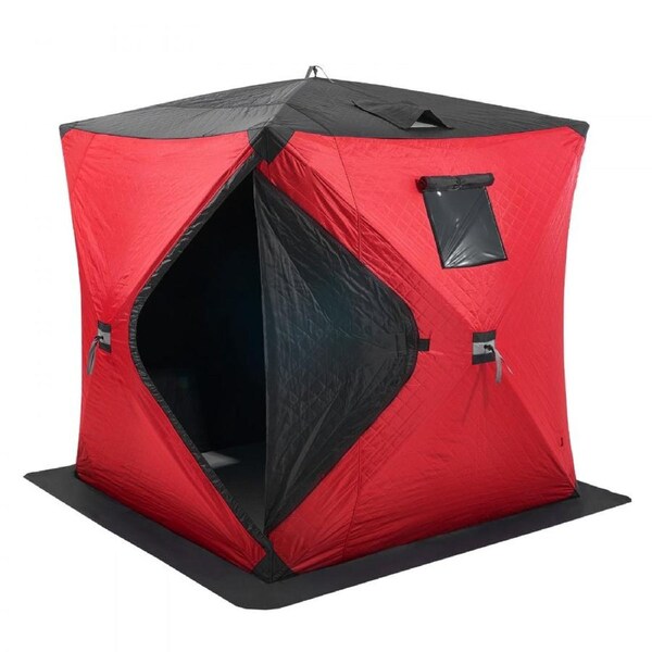 3-4 Person Ourdoor Portable Ice Shelter Pop-Up Ice Fishing Shanty Tent