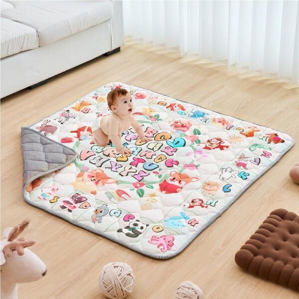 50"x50" Baby Play Mat Kids Crawling Floor Playmat Soft Thickened Mat