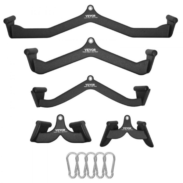 LAT Pulldown Bar Handle Attachment V-bar T-bar Cable Machine for Home Gym