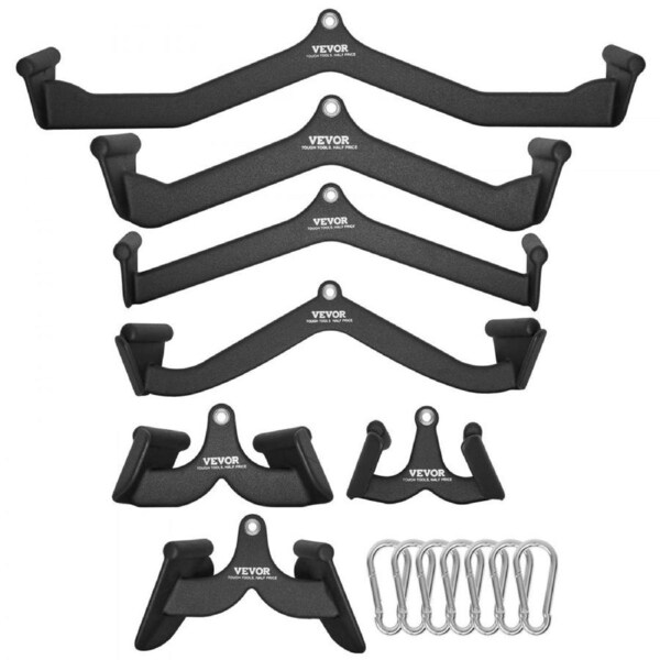 LAT Pulldown Bar Handle Attachment V-bar T-bar Cable Machine for Home Gym