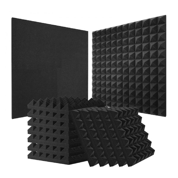Acoustic Foam Panels 36 Pack 12 x 12 x 2 in for Studio Wall and Ceiling