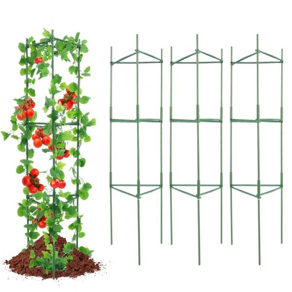 6 Packs Tomato Cages for Garden 1230 mm Tomato Plant Stakes Support Cage