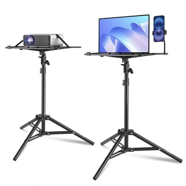 Projector Stand Laptop Stand Tripod Adjustable Height from 26.97 to 63 in