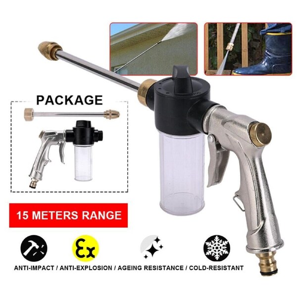Car Wash Foam Gun High Pressure Water Soap Sprayer Lance Bottle Cleaning Kits