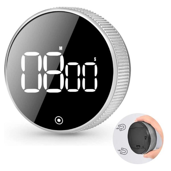 LED Digital Kitchen Timer Large LCD Countdown Loud Alarm Stopwatch Work