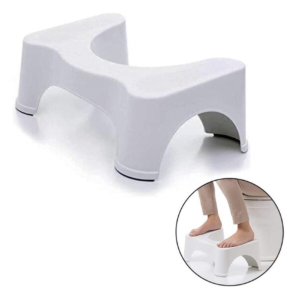 Non-Slip Toilet Step Stool Sit & Squat Squatty Potty Stool Eco Healthy Bathroom