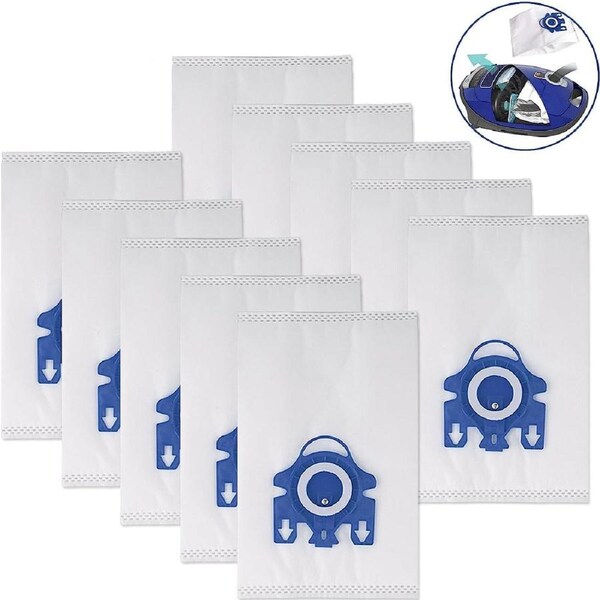 Vacuum Cleaner Bags 12 Pieces Miele FJM Hyclean 3D GN C2 C3 S2 S5 S8 S5211 S5210