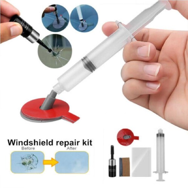Windscreen Repair Kit Car Glass Windshield Tool Window Crack Chip Resin Recovery