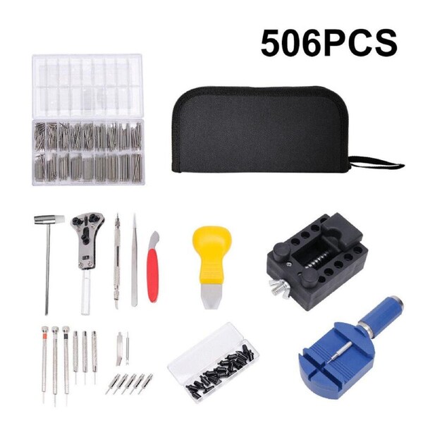 Remover Spring Pin Bars & Back Case Opener Kit For Watch Repair Tool Kit