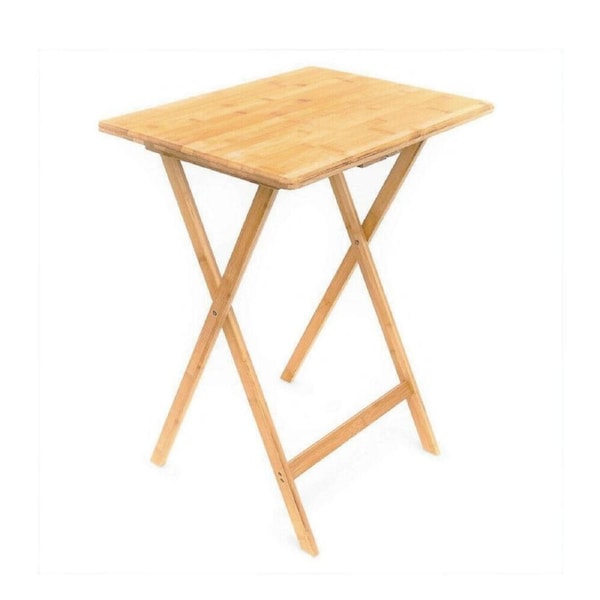 Folding Table TV Tray Furniture Foldable Bamboo Desk Workstation Home Dining