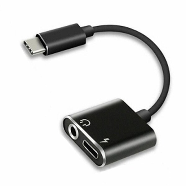 Adapter Type C Charging To 3.5mm Headphone 2in1 Type C Audio Cable