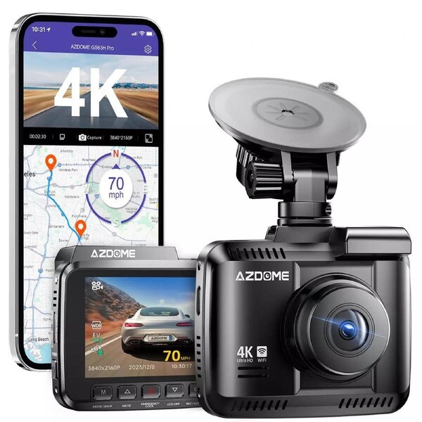 Dash Cam Car DVR Camera AZDOME GS63H 4K Car WIFI Video Recorder