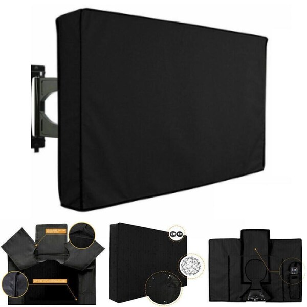 TV Cover Dustproof Waterproof Flat Television Protector Outdoor Patio