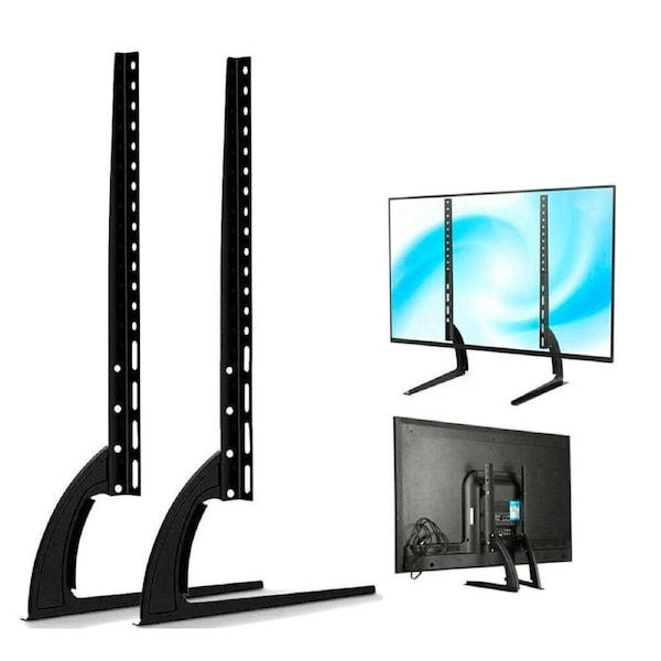 TV Pedestal Stand Bracket Legs Universal 32''-70'' Screen Table Desktop LCD LED