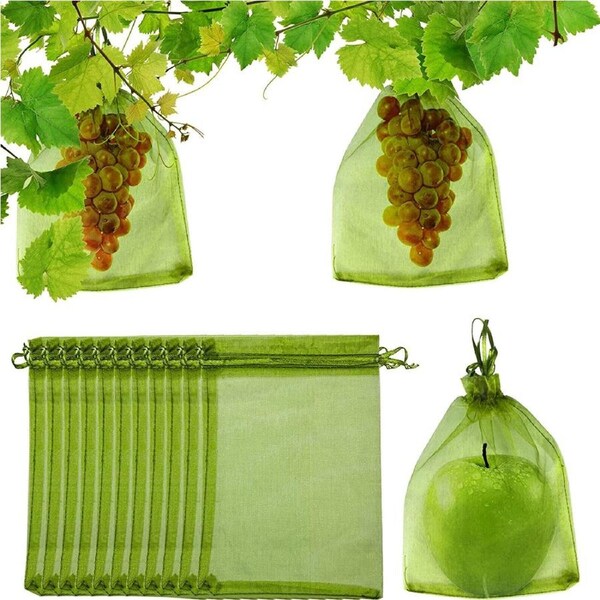 20x30cm Vegetable Protection Mesh Insect Proof Fruit Net Bags Agriculture Garden